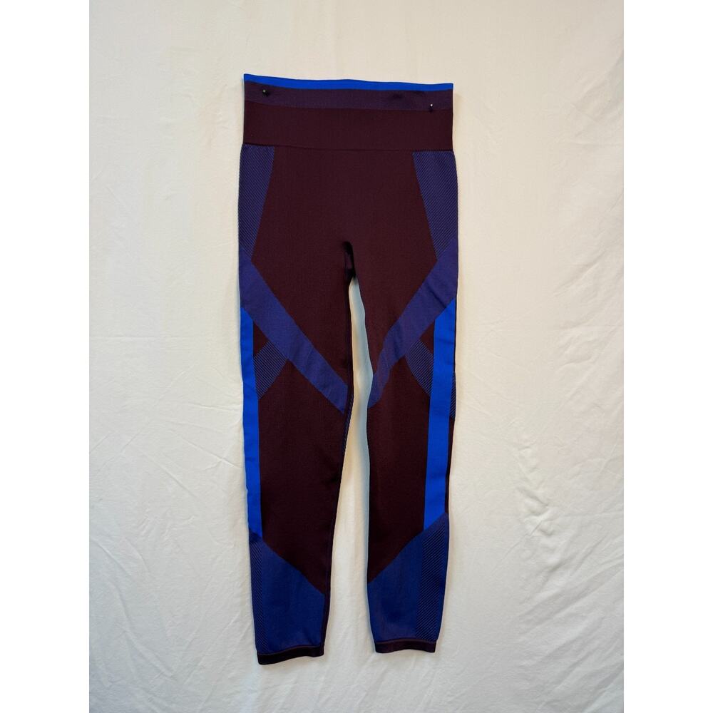 Wine High Waist Compression Leggings Athletic Gym Stretch Pink Victoria Secret M